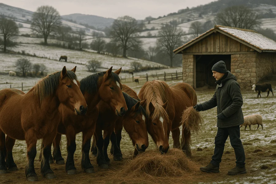 Consejos para el cuidado de los caballos en climas fríos